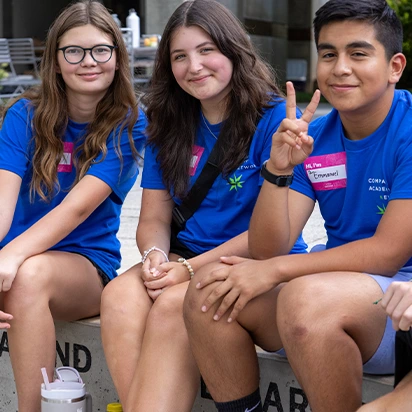 A group of students sitting together